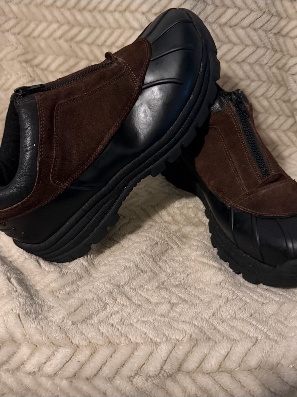 Men’s Blizzard Waterproof Ankle Zip Front Snow Boots - Picture 4 of 6